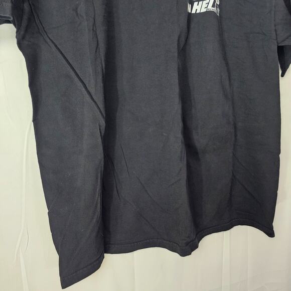 Vtg Y2K 2002 Streetwear Mens XL Bike Blessed In Hell Michigan Spell Out T-Shirt - Picture 4 of 12